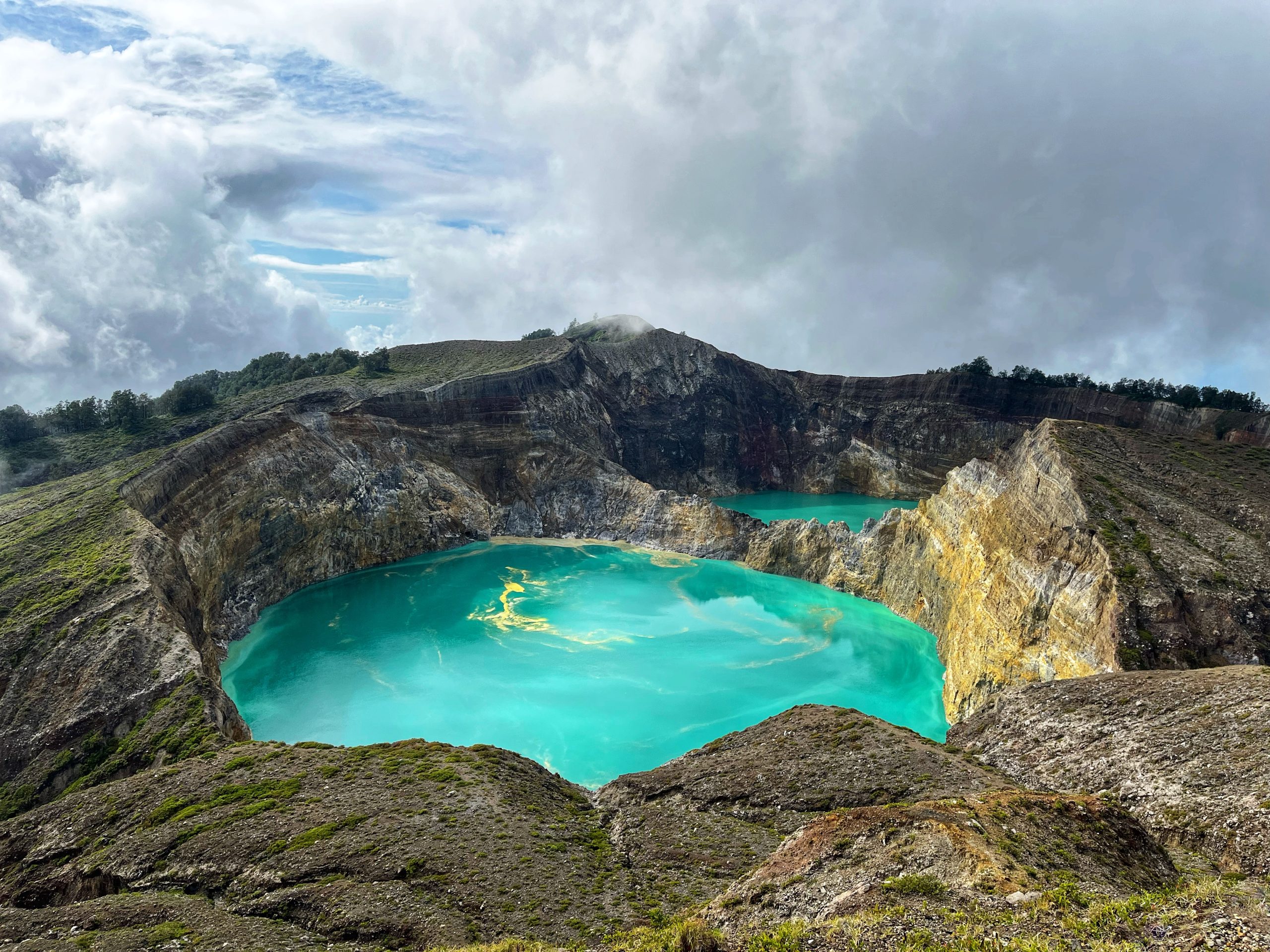 Mount Kelimutu Three Color Crater Lakes Sunrise and Bajawa Highlands