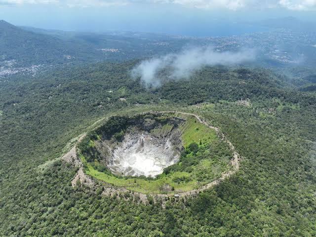 Mount Mahawu Crater and Lake Tondano