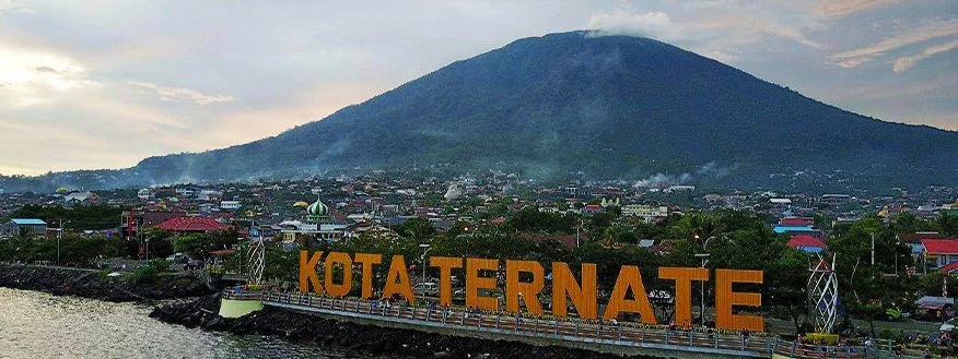 Ternate Gamalama Volcano Colonial Forts and Lake Tolire